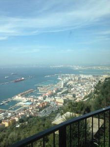 View of the Port of Gibraltar, from the mountain