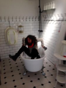 Caught: in an IKEA bath tub 