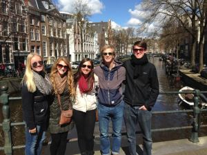 The Amsterdam crew canal side