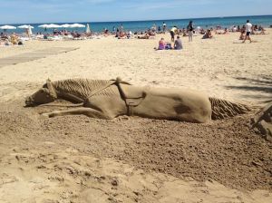Popular sand sculptures